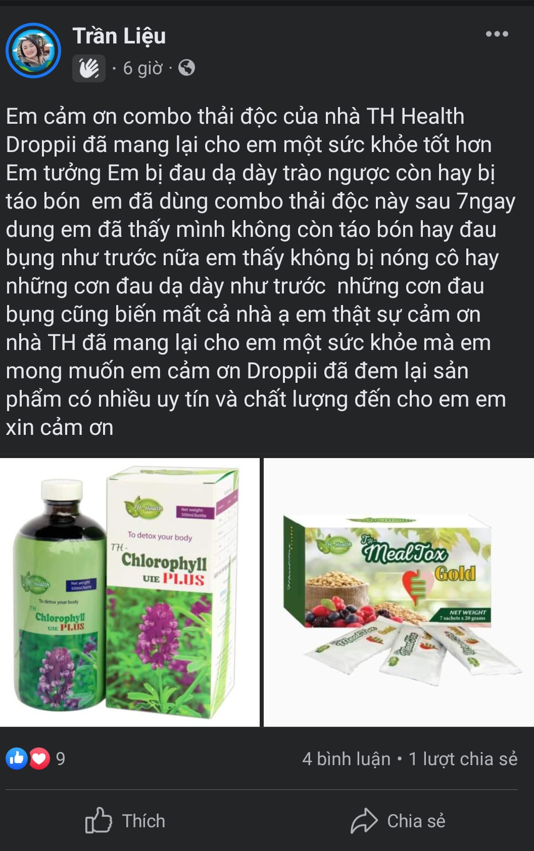 Review bộ combo thải độc TH có tốt không - Droppii