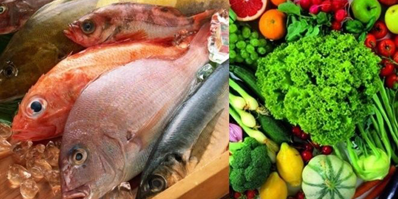 Cá và rau - Giàu dinh dưỡng và chất chống Oxy hóa