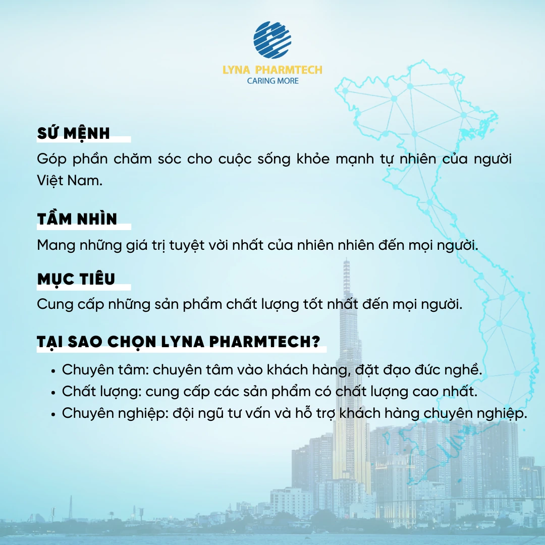 Sứ mệnh, tầm nhìn, mục tiêu, tại sao chọn Lyna Pharmtech - Droppii